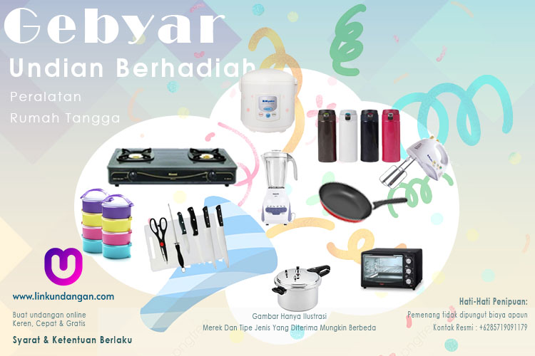 Undian Berhadiah Peralatan Rumah Tangga Di Linkundangan.com